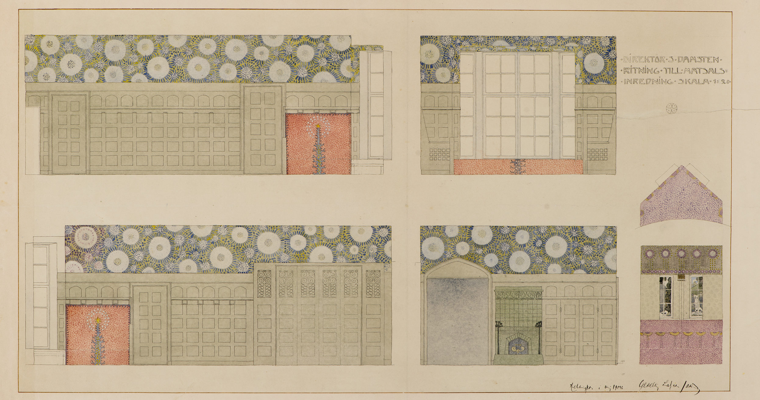Gesellius – Lindgren – Saarinen: Asuin- ja liiketalo Eol, 1903.